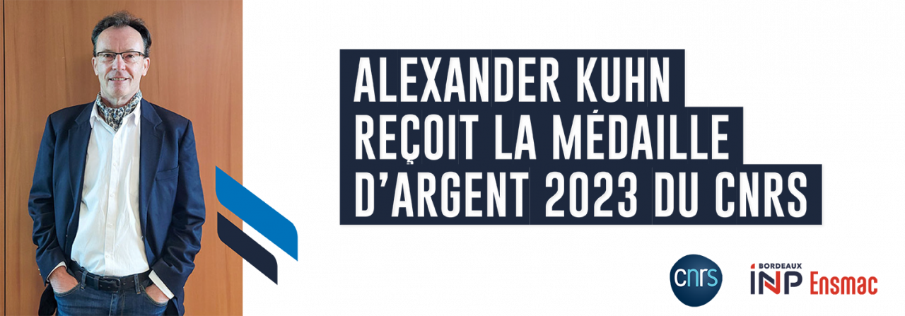 Alexander Kuhn reçoit la médaille d'argent 2023 du CNRS