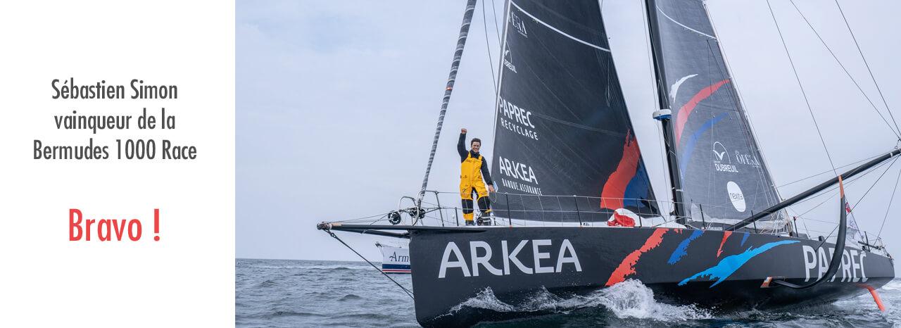 Sébastien Simon gagne la Bermudes 1000 race