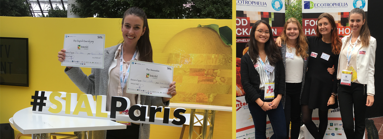 Maria, en 3e année, gagne 2 prix avec son équipe lors du Hackathon Ecotrophelia 2018