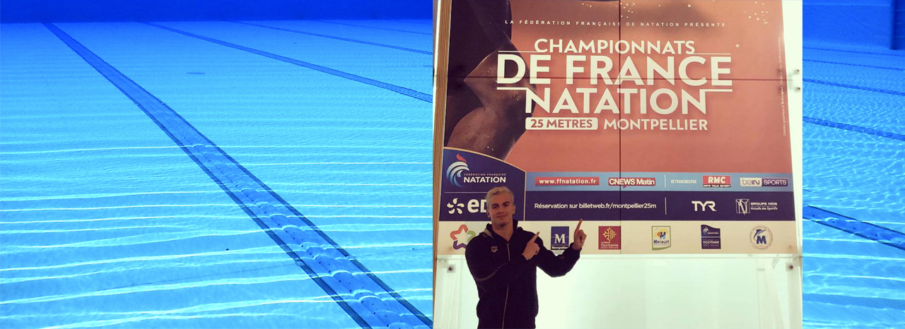 Félicitations à Adrien pour ses beaux résultats au Championnat de France de natation