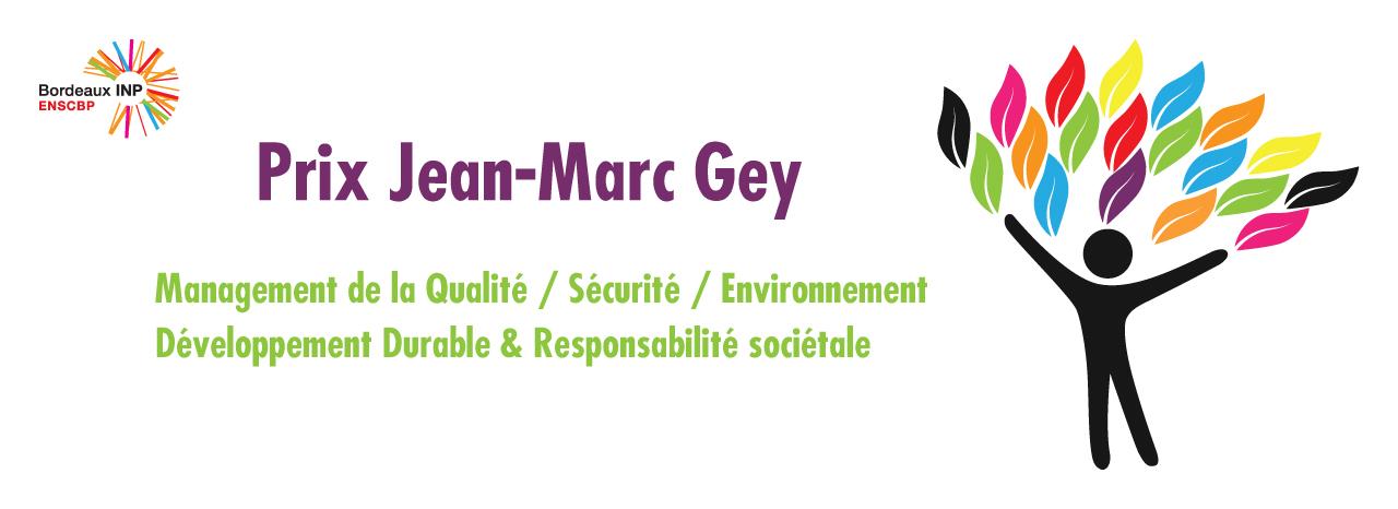 Remise du prix Jean-Marc Gey