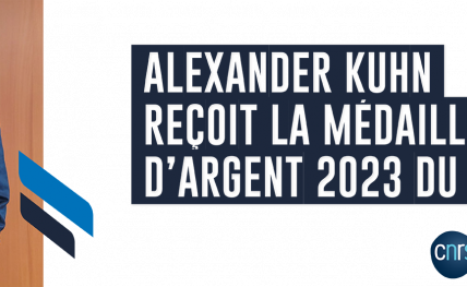 Alexander Kuhn reçoit la médaille d'argent 2023 du CNRS